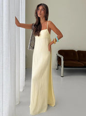 Solie Tie Back Maxi Dress Butter