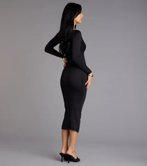 In the Moment Bodycon Midi Dress