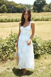 Porcelain Princess Maxi Dress White