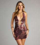 Bring The Heat Plunge Bodycon Mini Dress