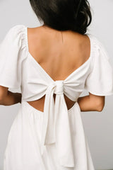 Indie Back Tie Dress | Off White