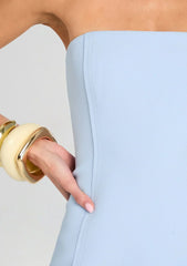 Poppi Heavy Crepe Strapless Mini Dress