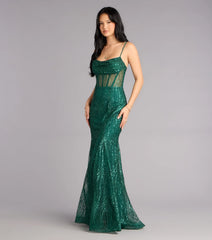 Phoebe Glitter Tulle Corset Formal Dress