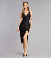 Extra Confident Strappy Back Bodycon Midi Dress