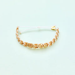 Neutral Woven Chevron Bracelet