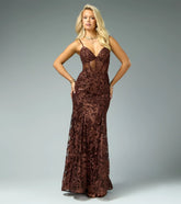 Delphine Glitter Mermaid Formal Dress