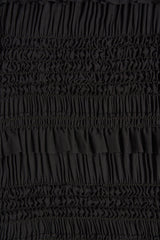 Ruffled Mid-Rise Shorts in Black