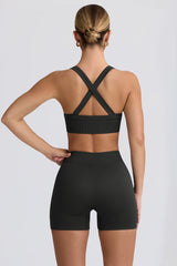 Super Sculpt Seamless Mini Shorts in Ash