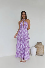 Lover And Dreamer Halter Maxi Dress Lilac