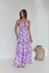 Lover And Dreamer Halter Maxi Dress Lilac