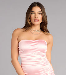 Pretty Plans Strapless Bubble Mini Dress
