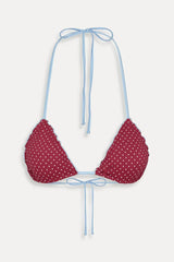 Tidal Polka Dot Bikini Top - Tuscany