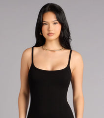 Bare It All Open Back Bodycon Midi Dress