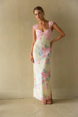 Mimi Floral Mesh Maxi Dress
