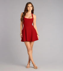 Confident Moves Bandage Knit Skater Dress