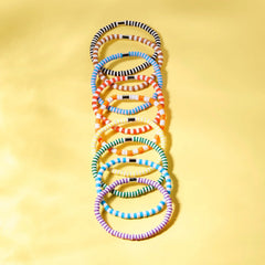 Rainbow Stretch Bracelet Set of 8