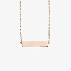 Engravable Bar Necklace