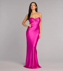 Priya Satin Tie Back Formal Dress