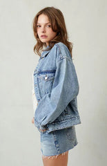 Pacsun Light Indigo Relaxed Denim Trucker Jacket