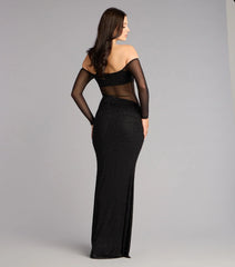 Azarliah Rhinestone Mesh Mermaid Formal Dress