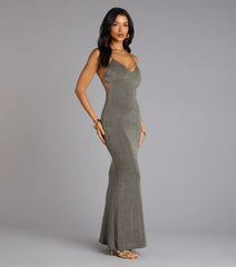 So Sleek Strappy Back Maxi Dress