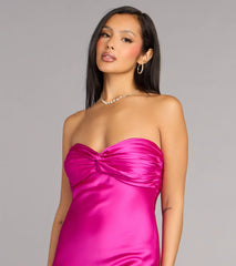 Priya Satin Tie Back Formal Dress