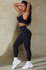 Define Luxe High-Waist Leggings in Black