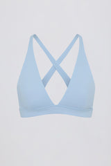 Soft Active Cross-Back Sports Bra in Sky