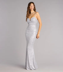 Tonya Glitter Mermaid Formal Dress