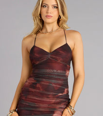 After Dark Mesh Mini Dress