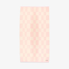 Pink & White Checkerboard Towel