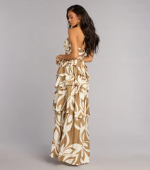Postcard Pretty Halter Cutout Maxi Dress