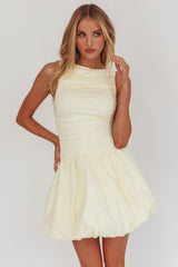 Dalayla Sleeveless Balloon Skirt Mini Dress Butter