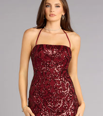 Shimmer Mist Sequin Mini Dress