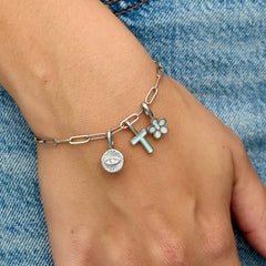 Harper Pearl Plumeria Charm