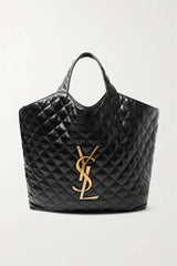 SAINT LAURENT Icare extra large embellished quilted leather tote