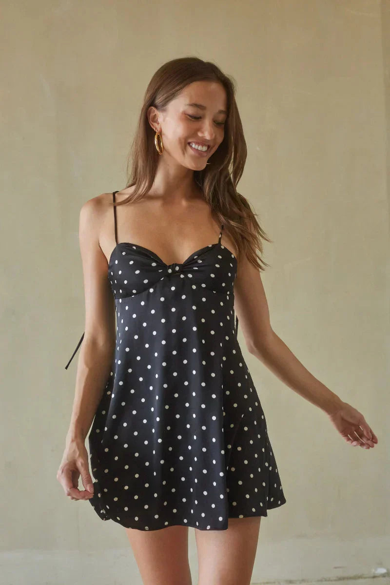 Ilona Polka Dot Mini Dress