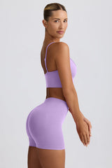 Define Luxe Mini Shorts in Lilac