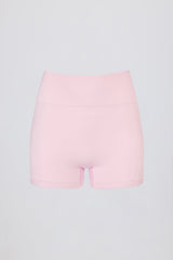 Super Sculpt Seamless Mini Shorts in Powder Pink